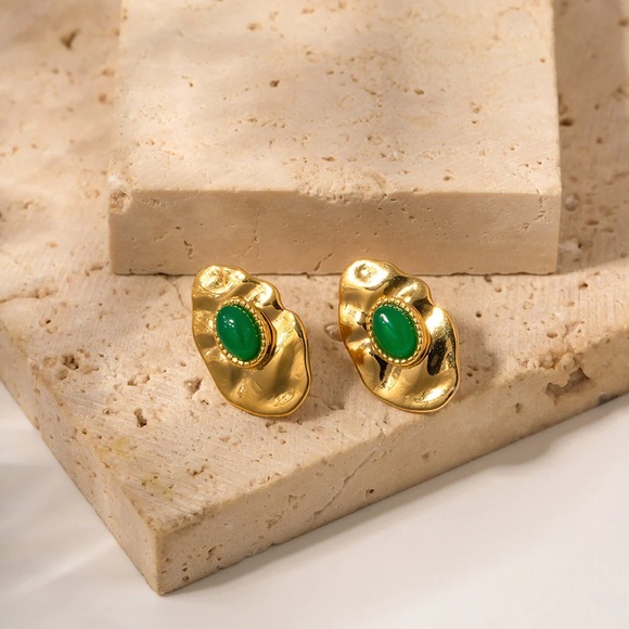 Jacqueline K Jewelry - 24K Gold Vintage Inspired Earrings*waterproof and Sweatproof Jewelry
